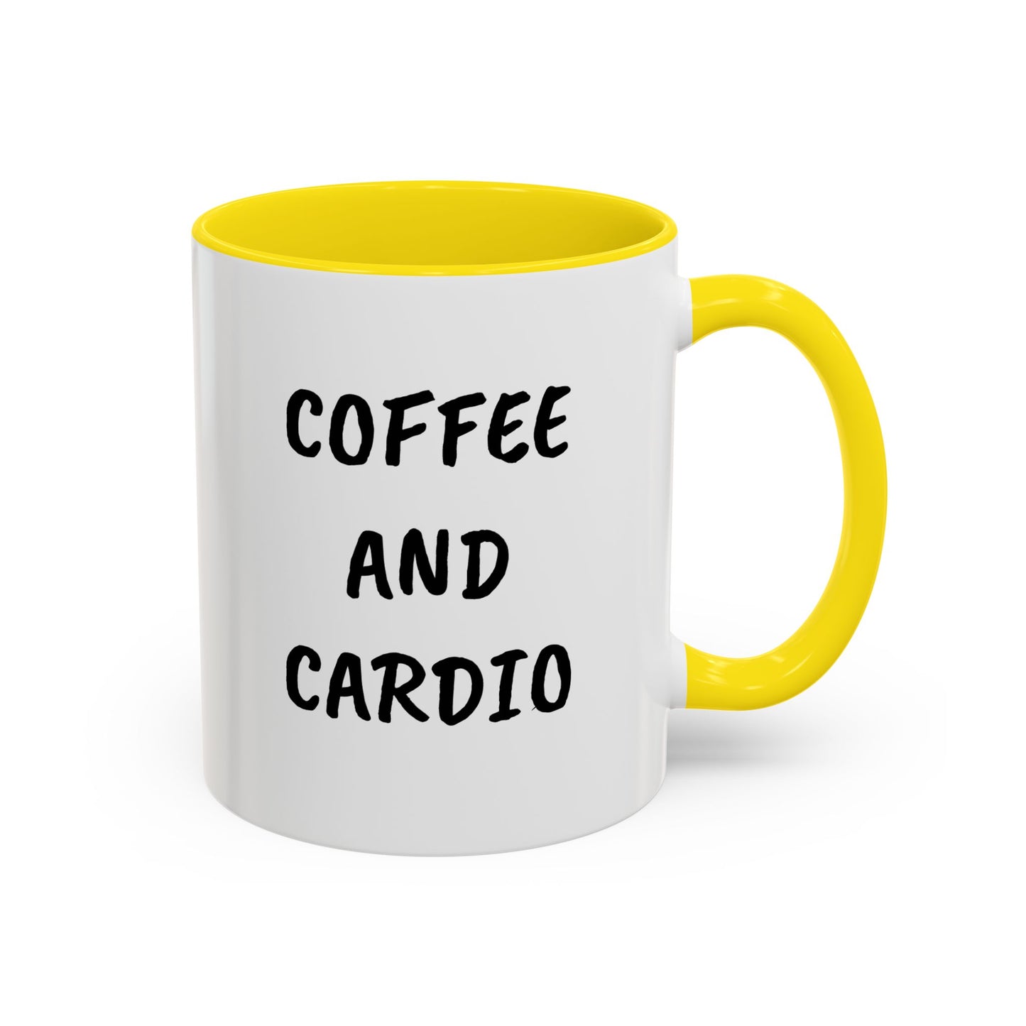 Coffee and Cardio Accent Mug