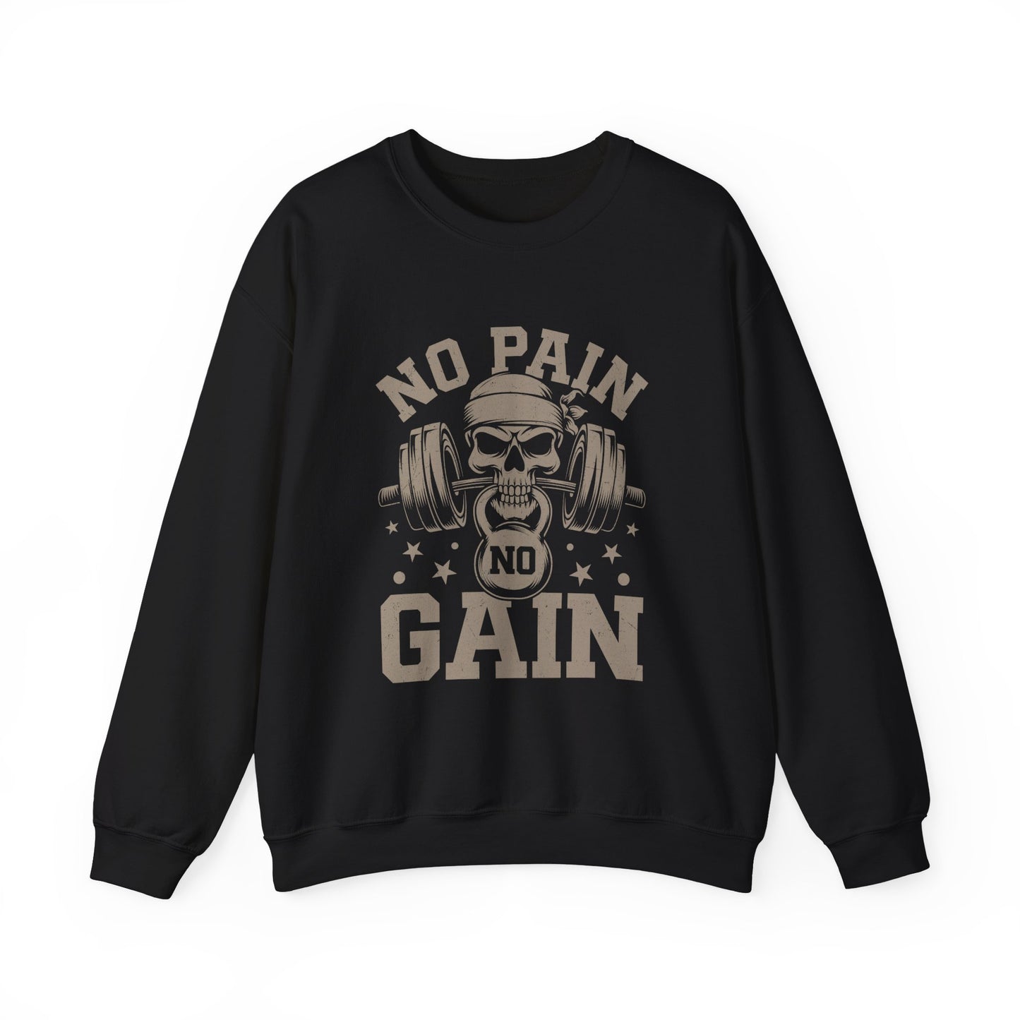 Men's Fitness Sweatshirt - " No Pain No Gain"