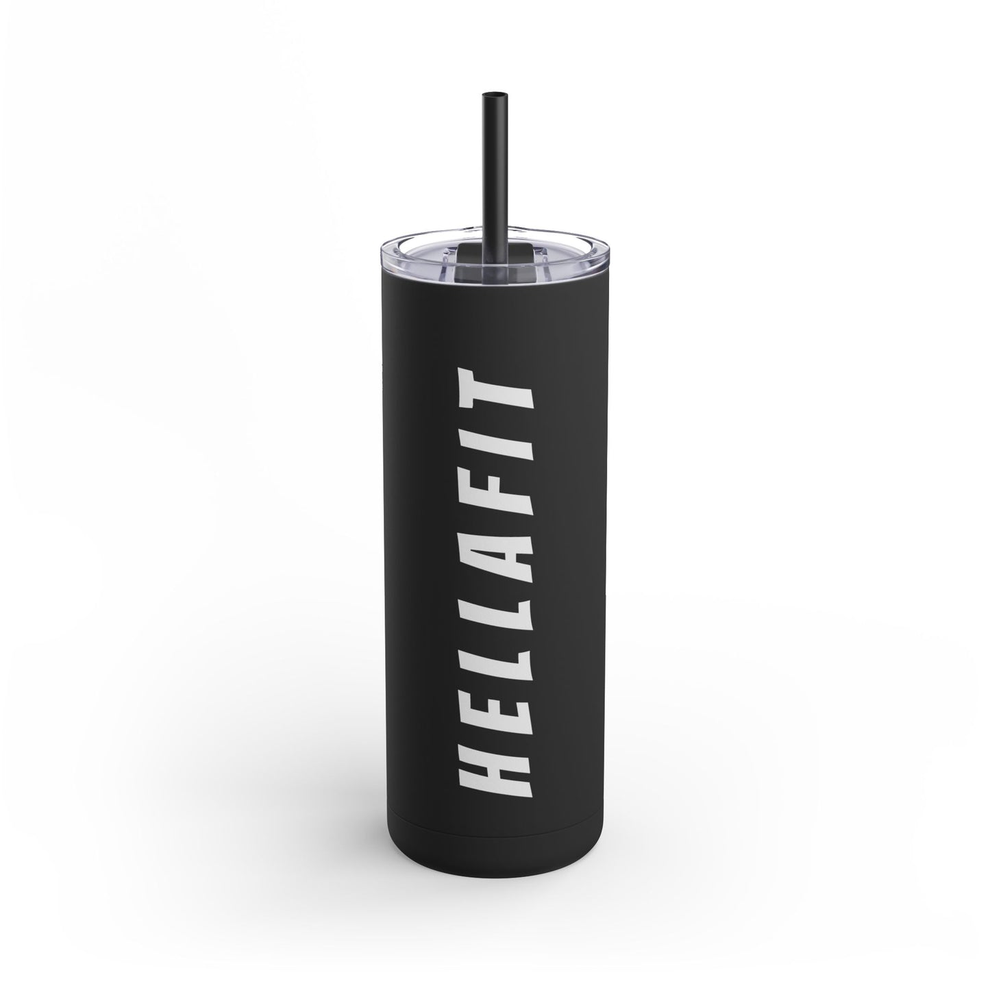 H E L L A F I T Skinny Stainless Steel Matte Tumbler, 20oz