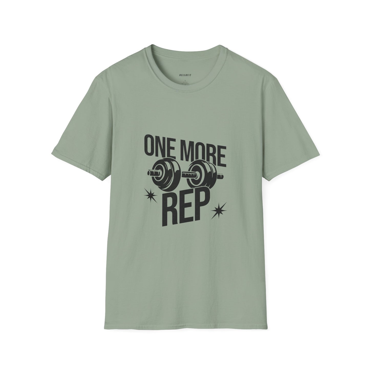 Motivational Gym T-Shirt - "One More Rep" Workout Tee