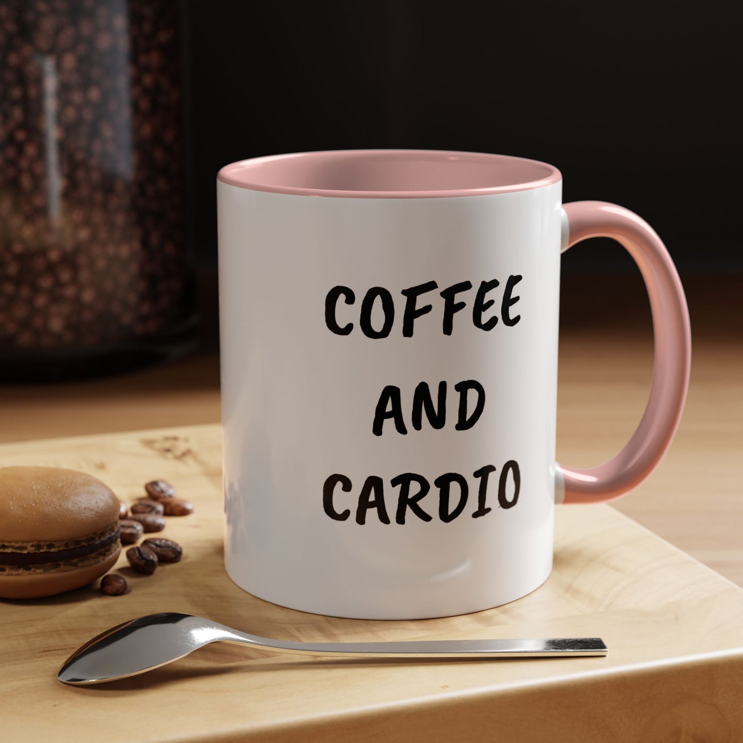 Coffee and Cardio Accent Mug