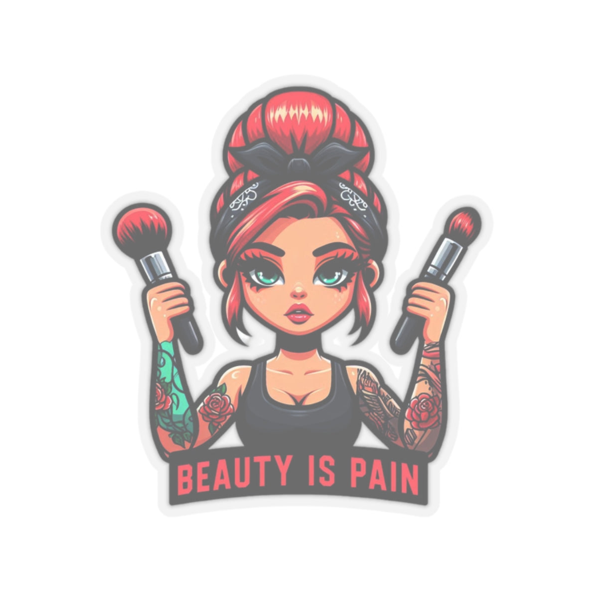 BEAUTY IS PAIN STICKER