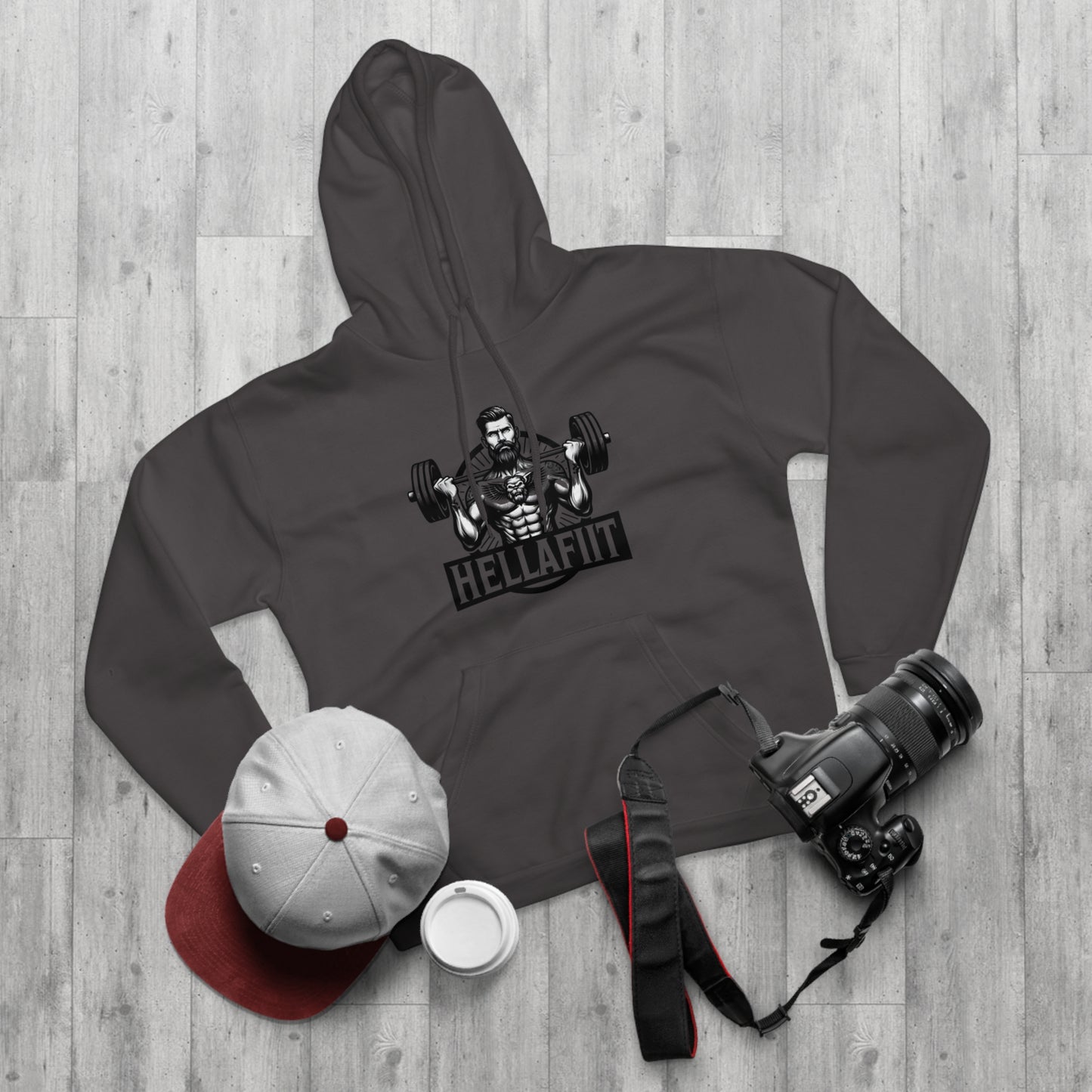 " HELLAFIT" Original Design - Men's Pullover Hoodie
