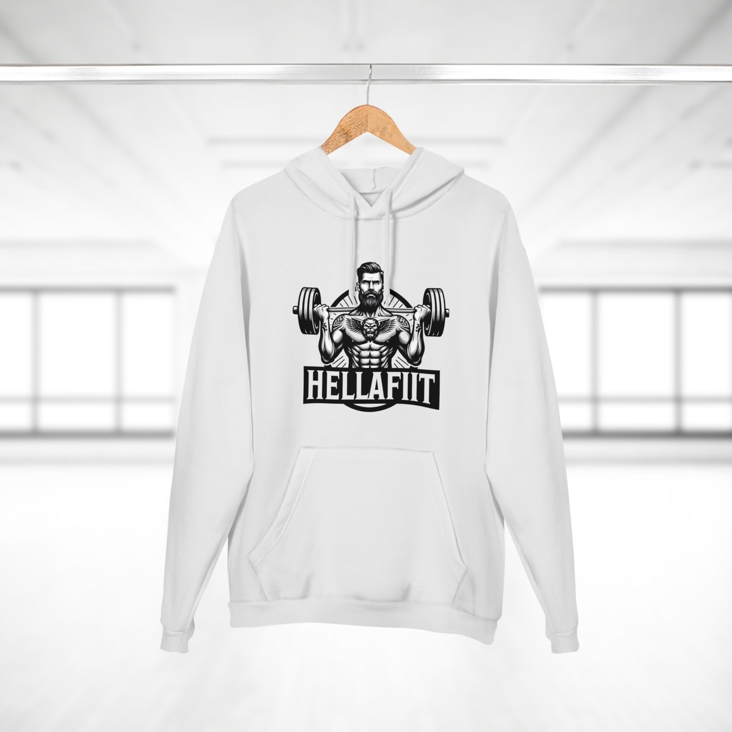 " HELLAFIT" Original Design - Men's Pullover Hoodie