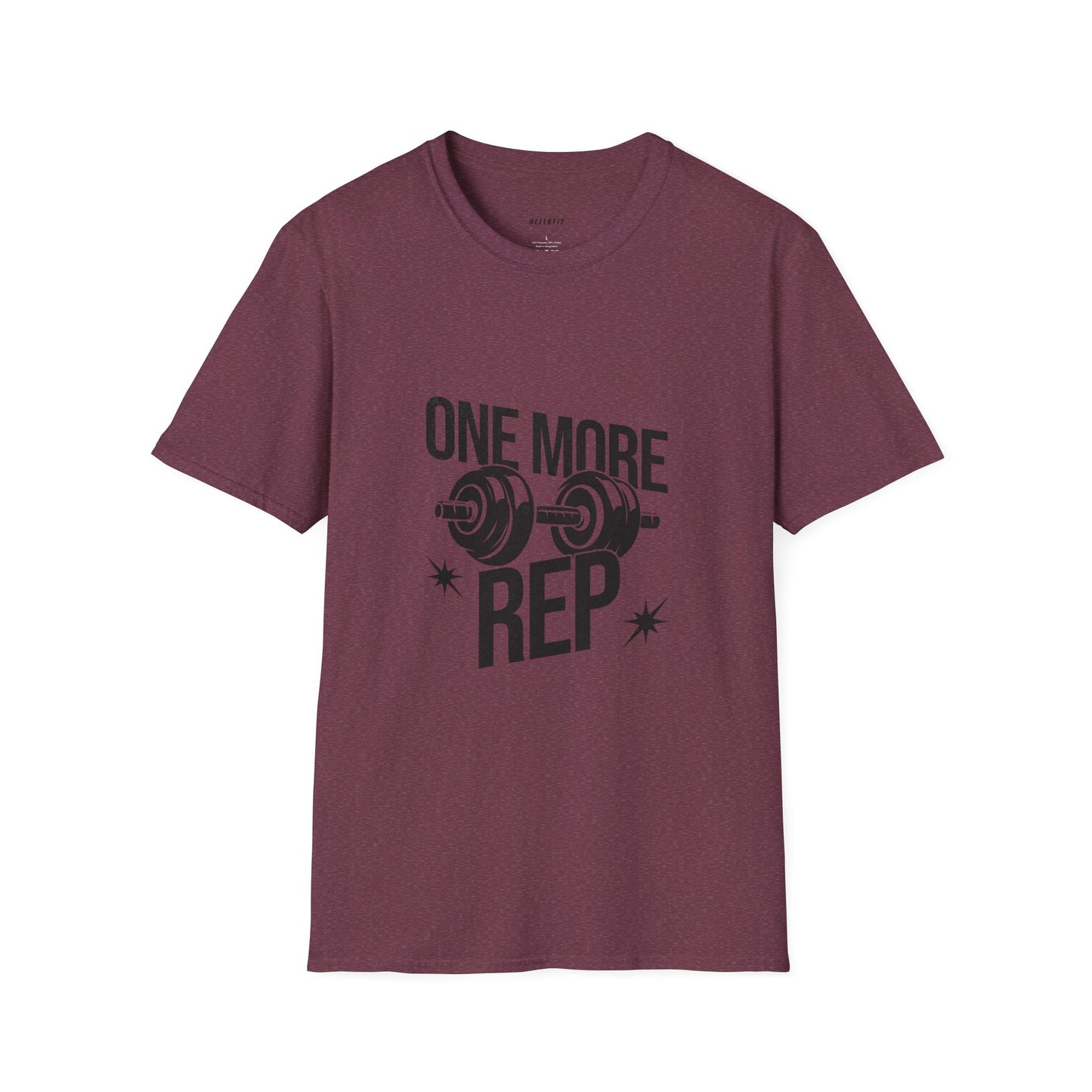 Motivational Gym T-Shirt - "One More Rep" Workout Tee