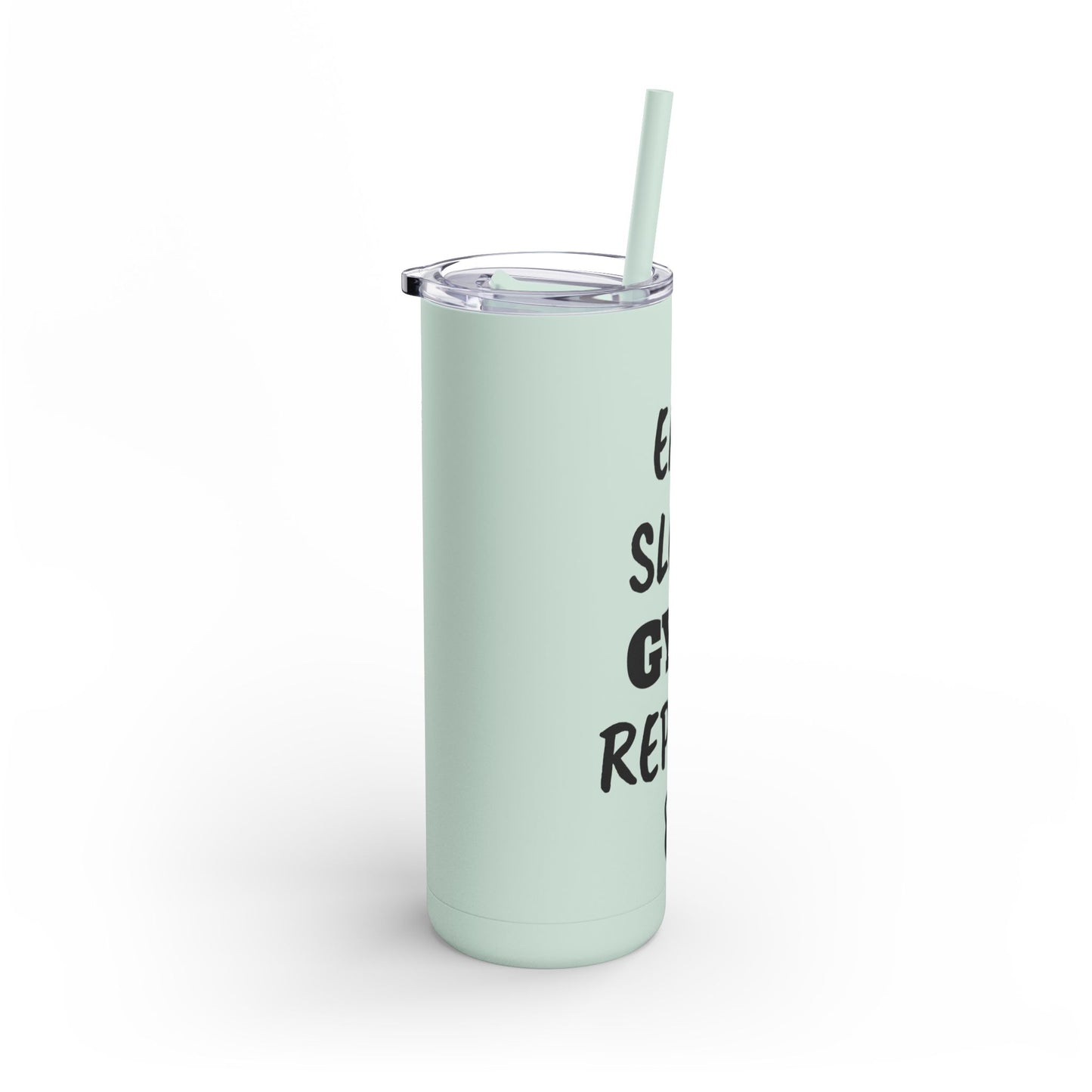 Skinny Matte Tumbler with straw , 20oz