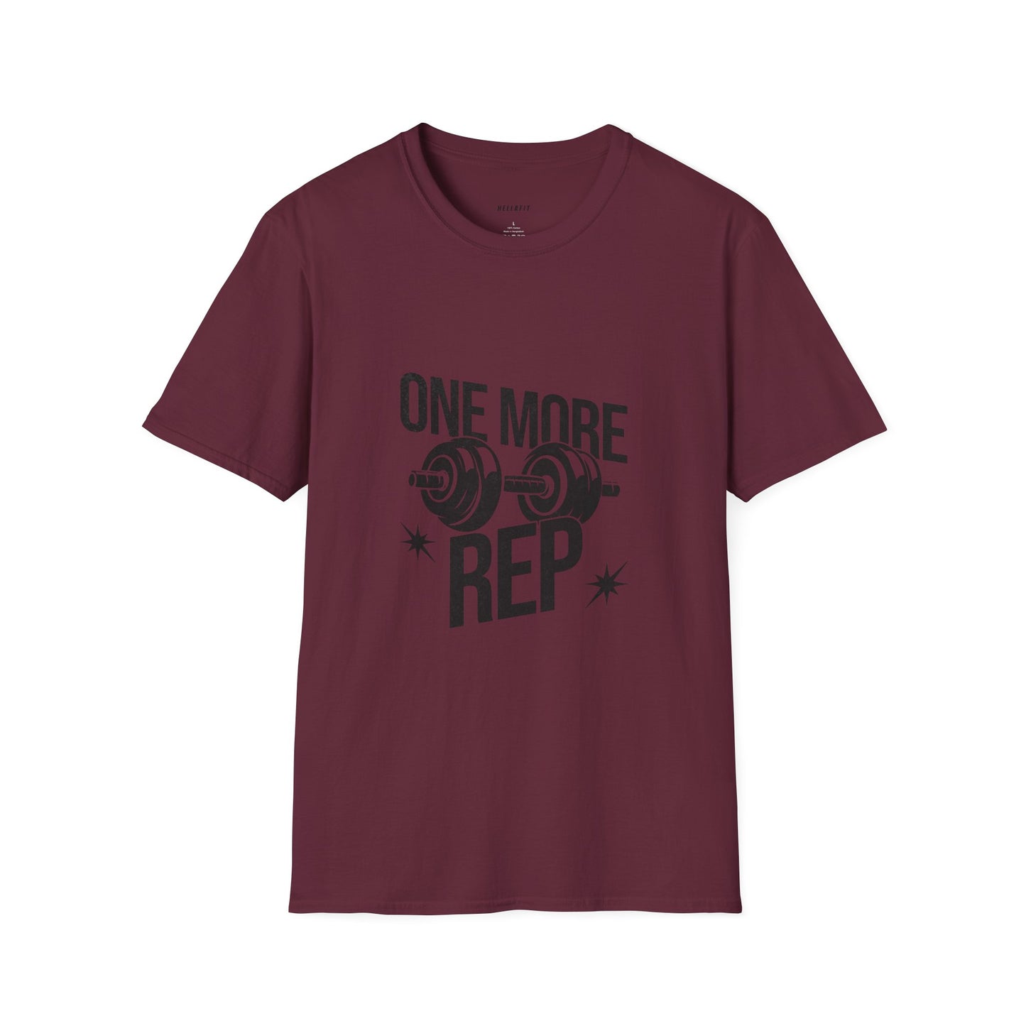 Motivational Gym T-Shirt - "One More Rep" Workout Tee