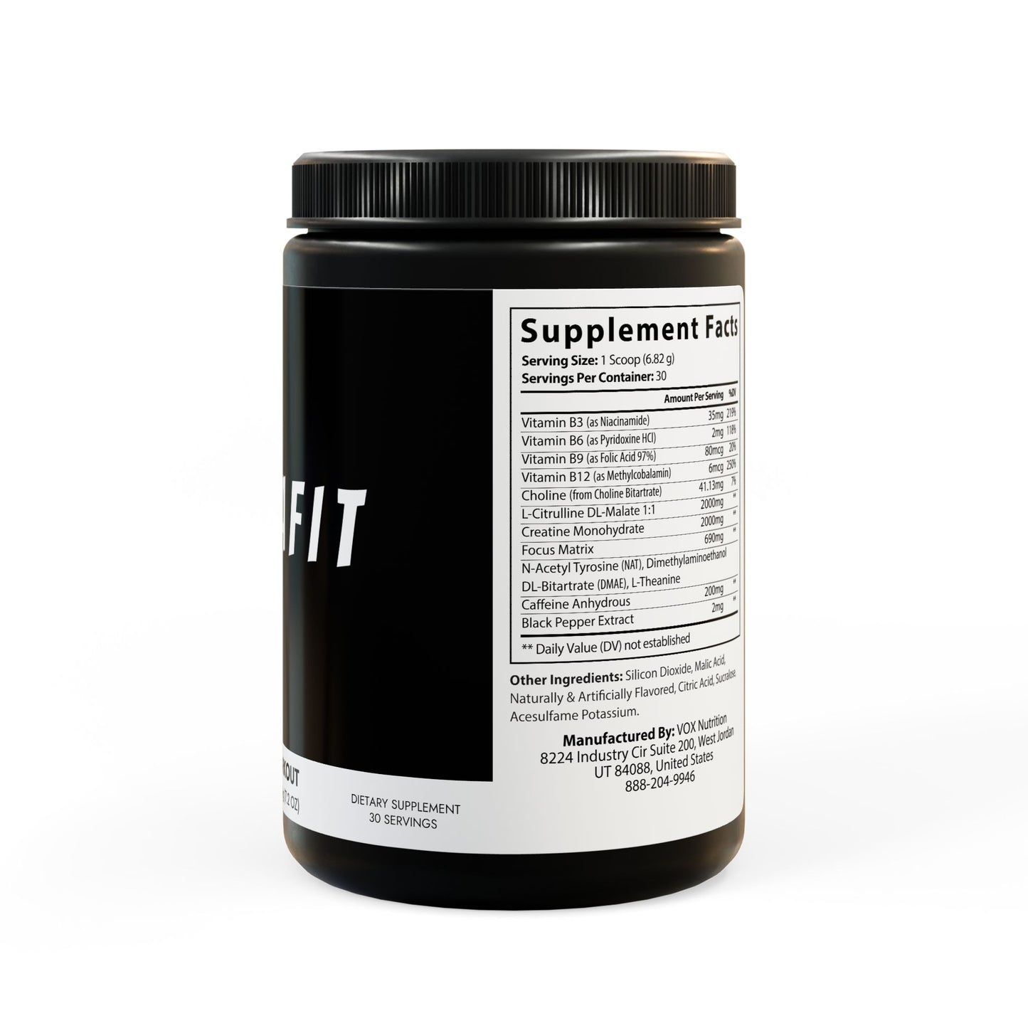 Pre-Workout Supplement, Fruit Punch (204g, 7.1oz)