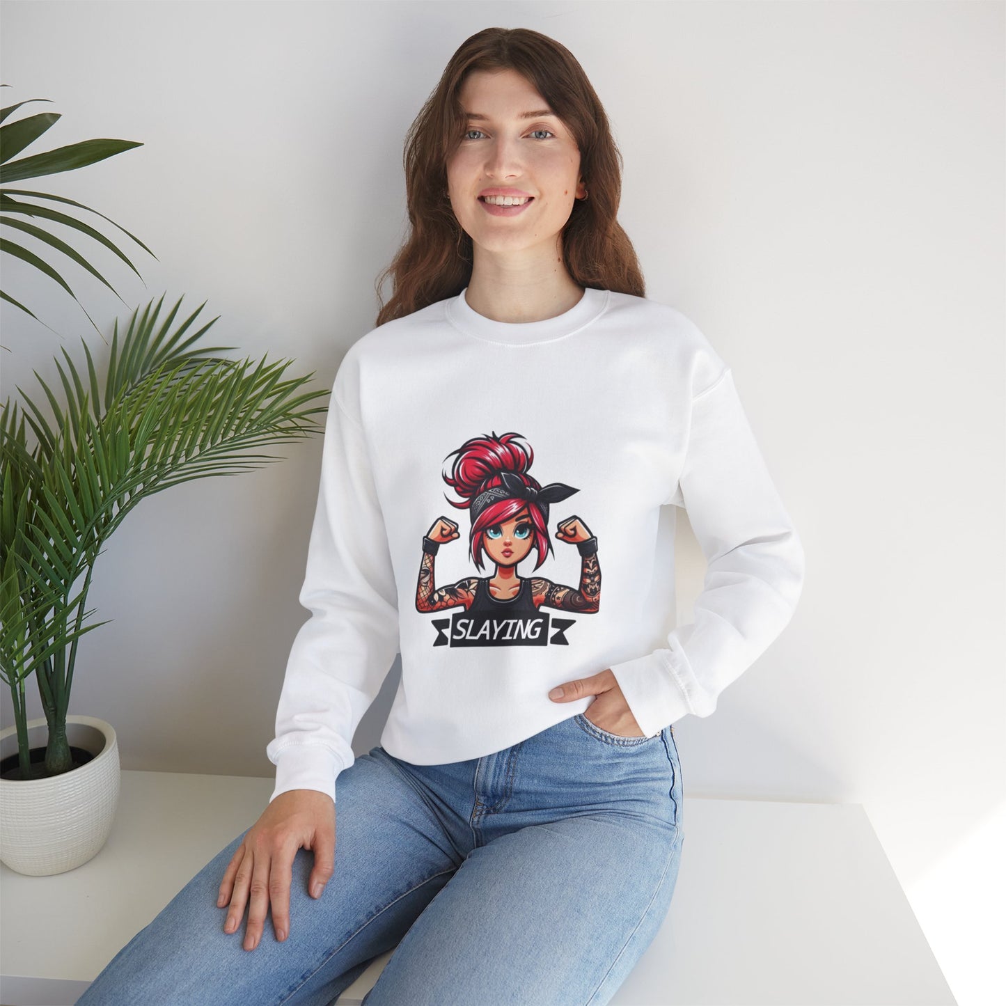 Women's " SLAYING" Sweatshirt