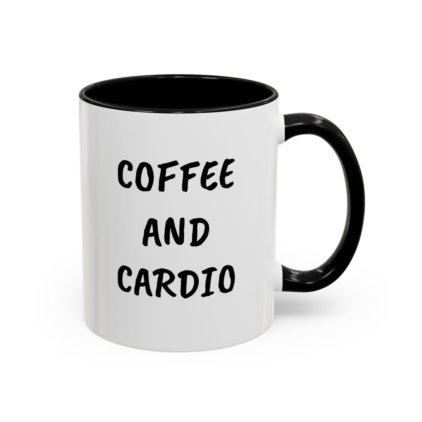 Coffee and Cardio Accent Mug