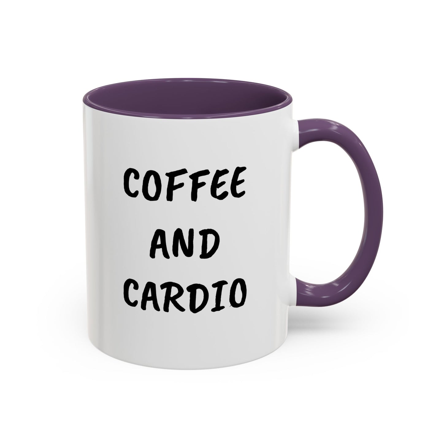 Coffee and Cardio Accent Mug