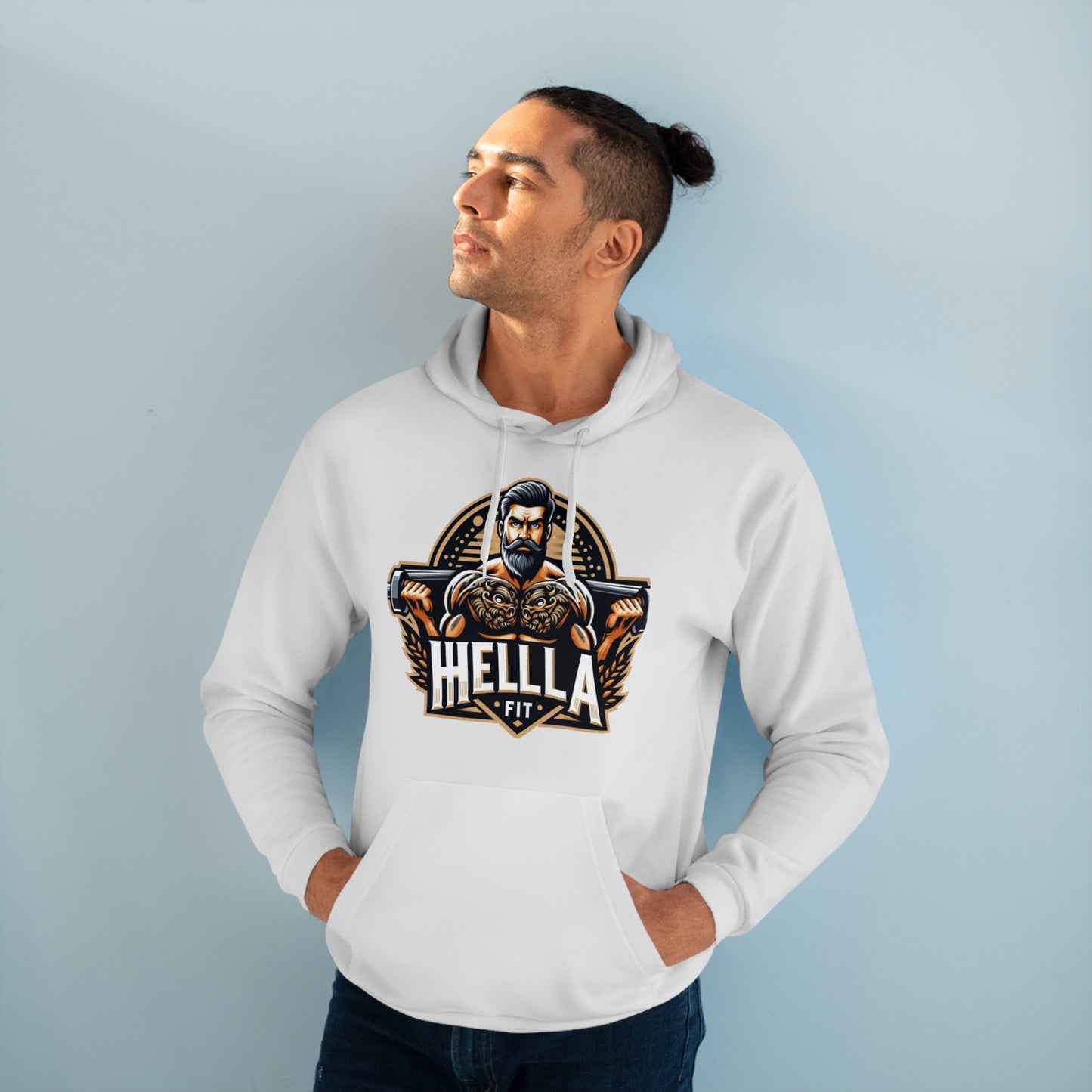 " HELLAFIT" Original Design - Men's Pullover Hoodie