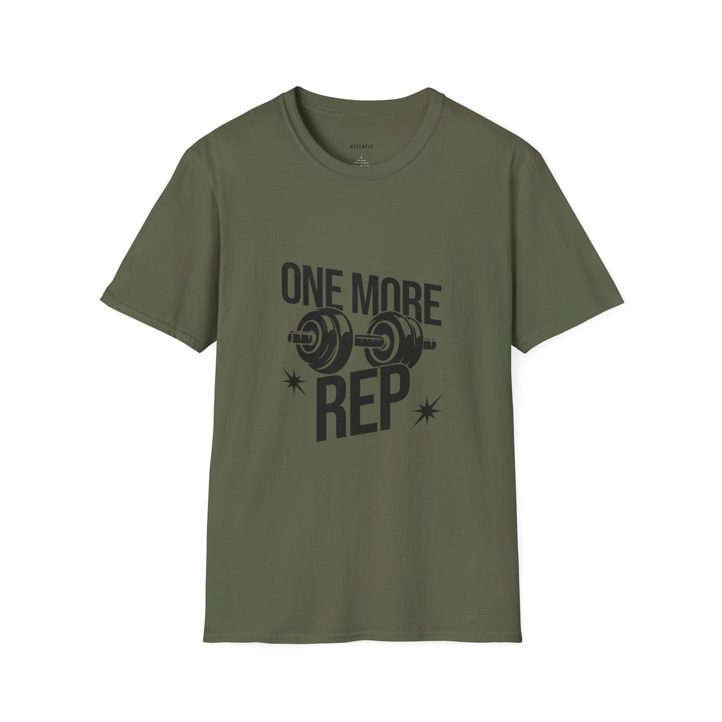 Motivational Gym T-Shirt - "One More Rep" Workout Tee