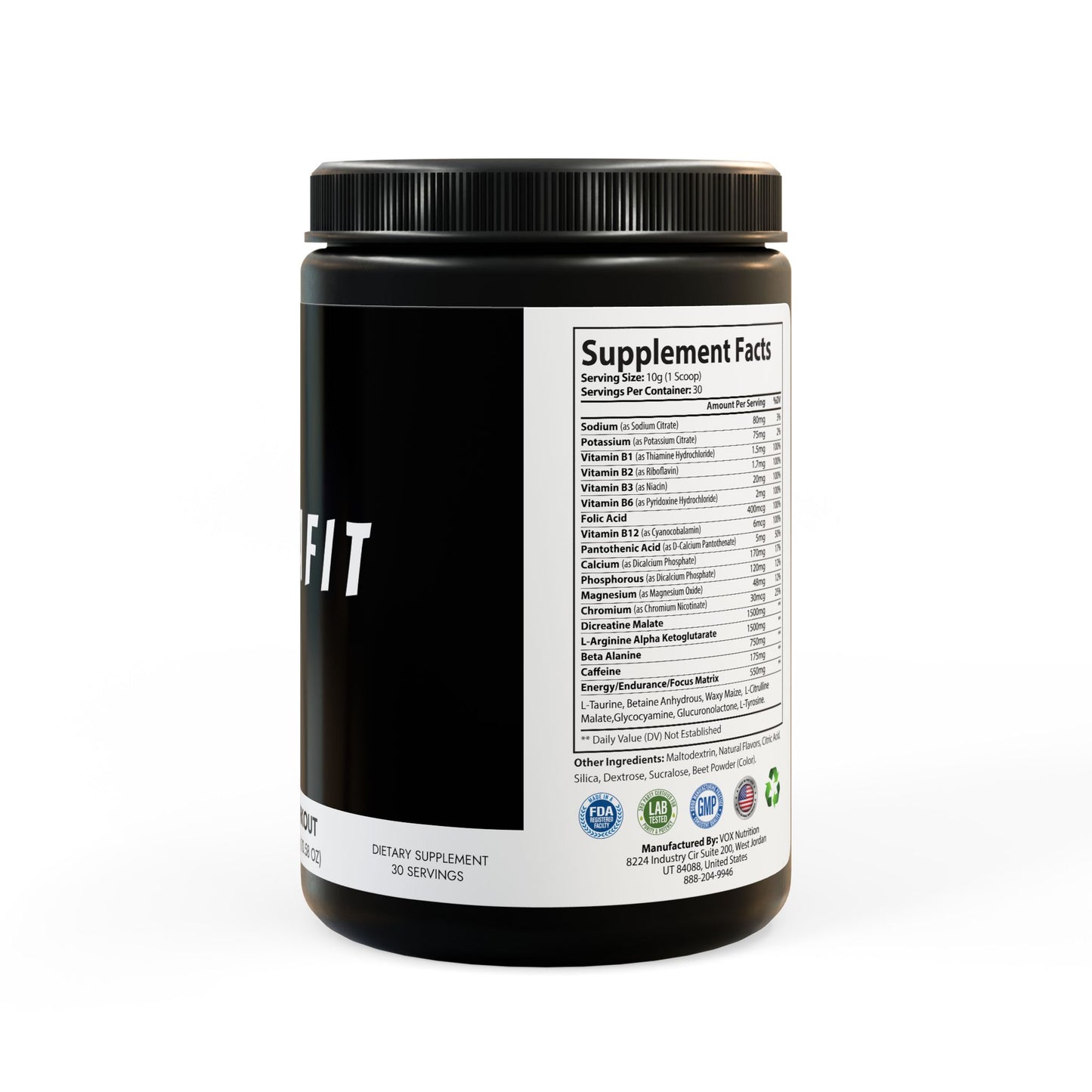 Pre-Workout Supplement, (Watermelon Flavor)