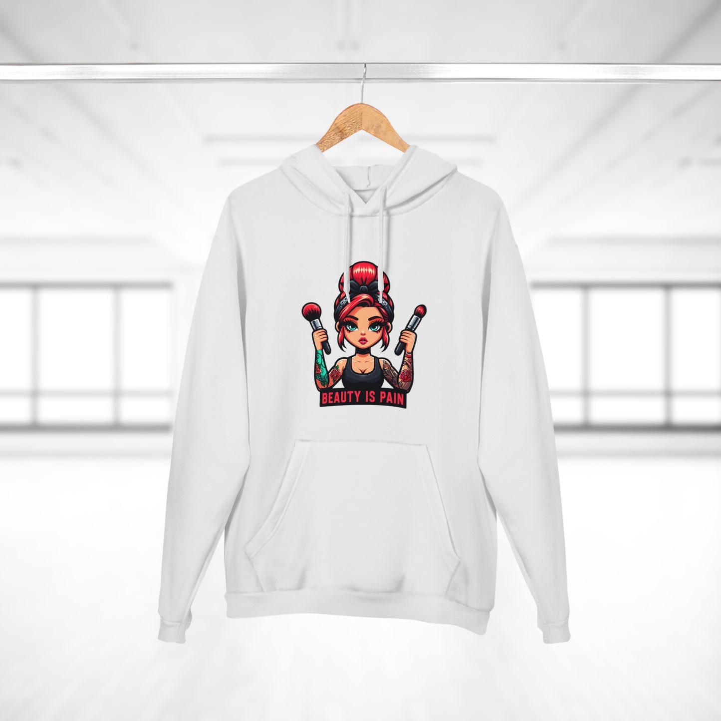 " Beauty is Pain" - Women's Pullover Hoodie