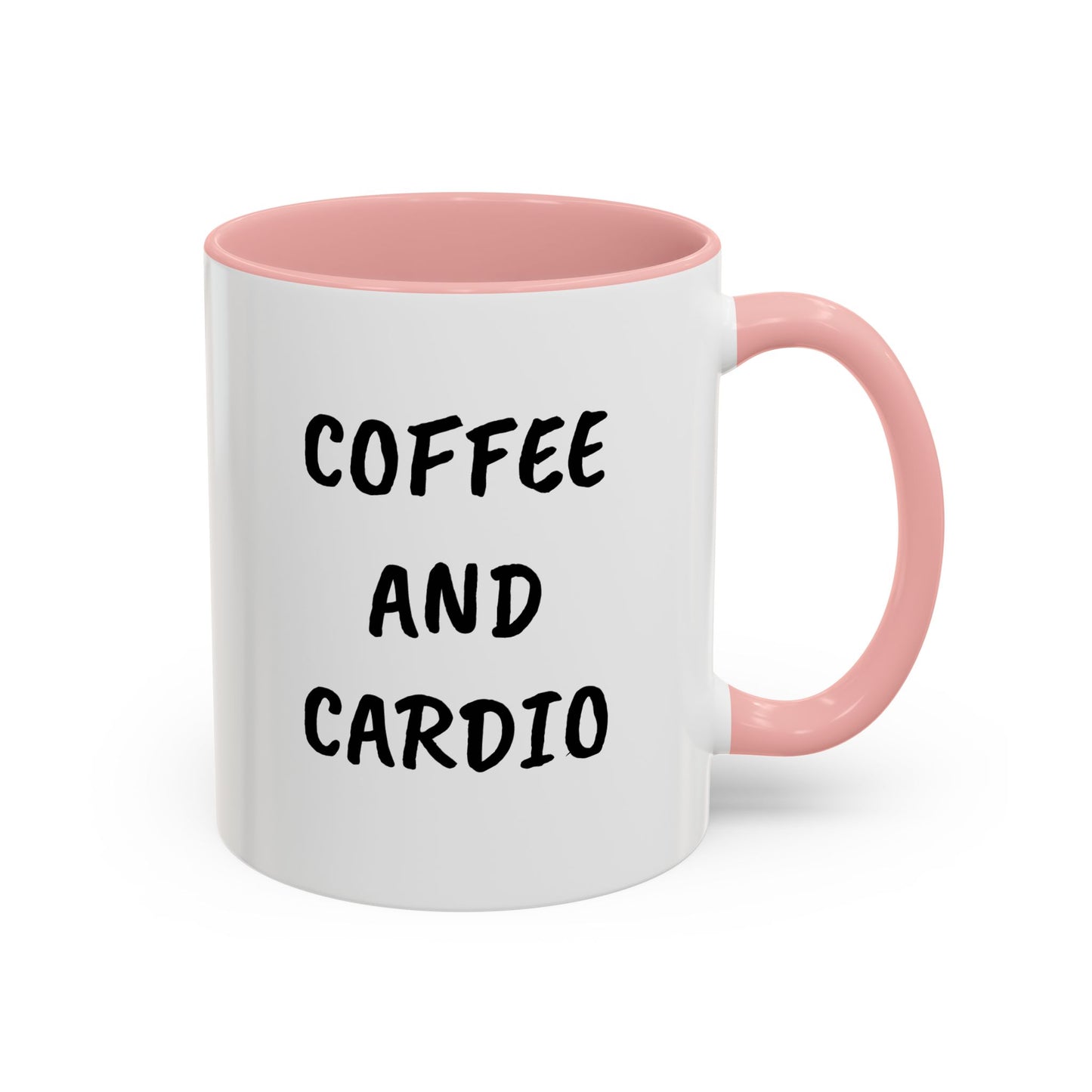 Coffee and Cardio Accent Mug