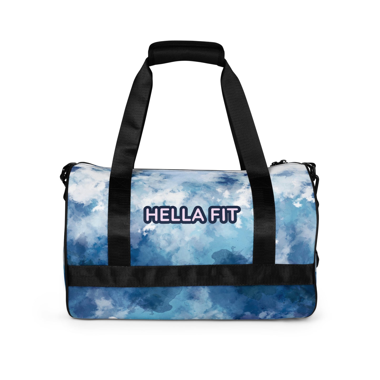 Blue Tie-Dye Gym Bag
