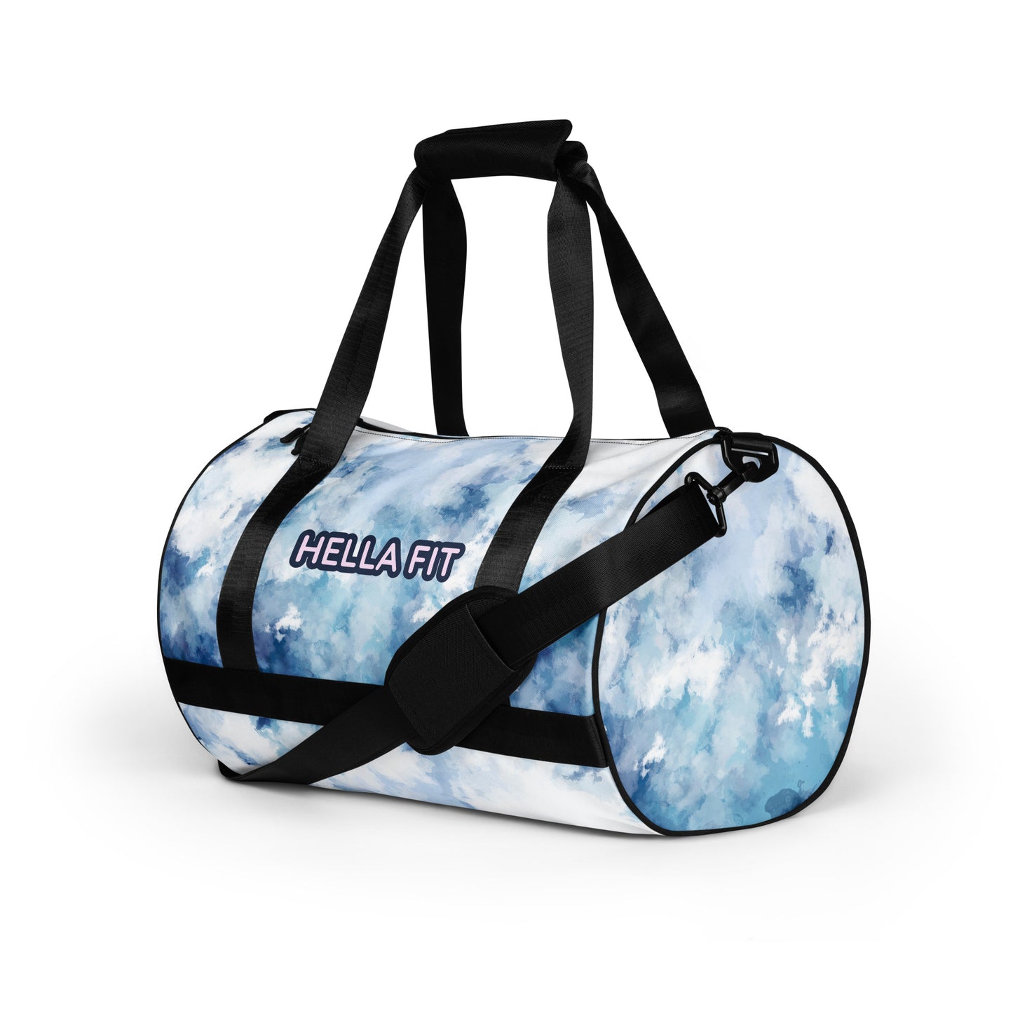 Blue Tie-Dye Gym Bag
