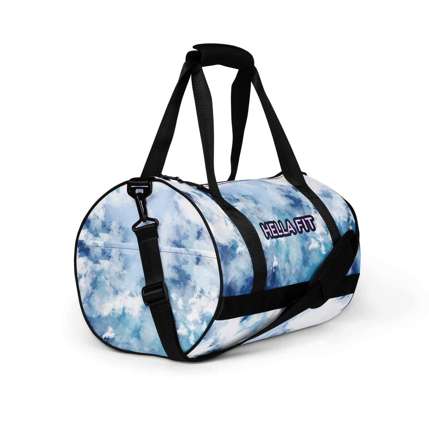 Blue Tie-Dye Gym Bag