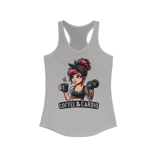 Women's Tank Top - " Coffee & Cardio"