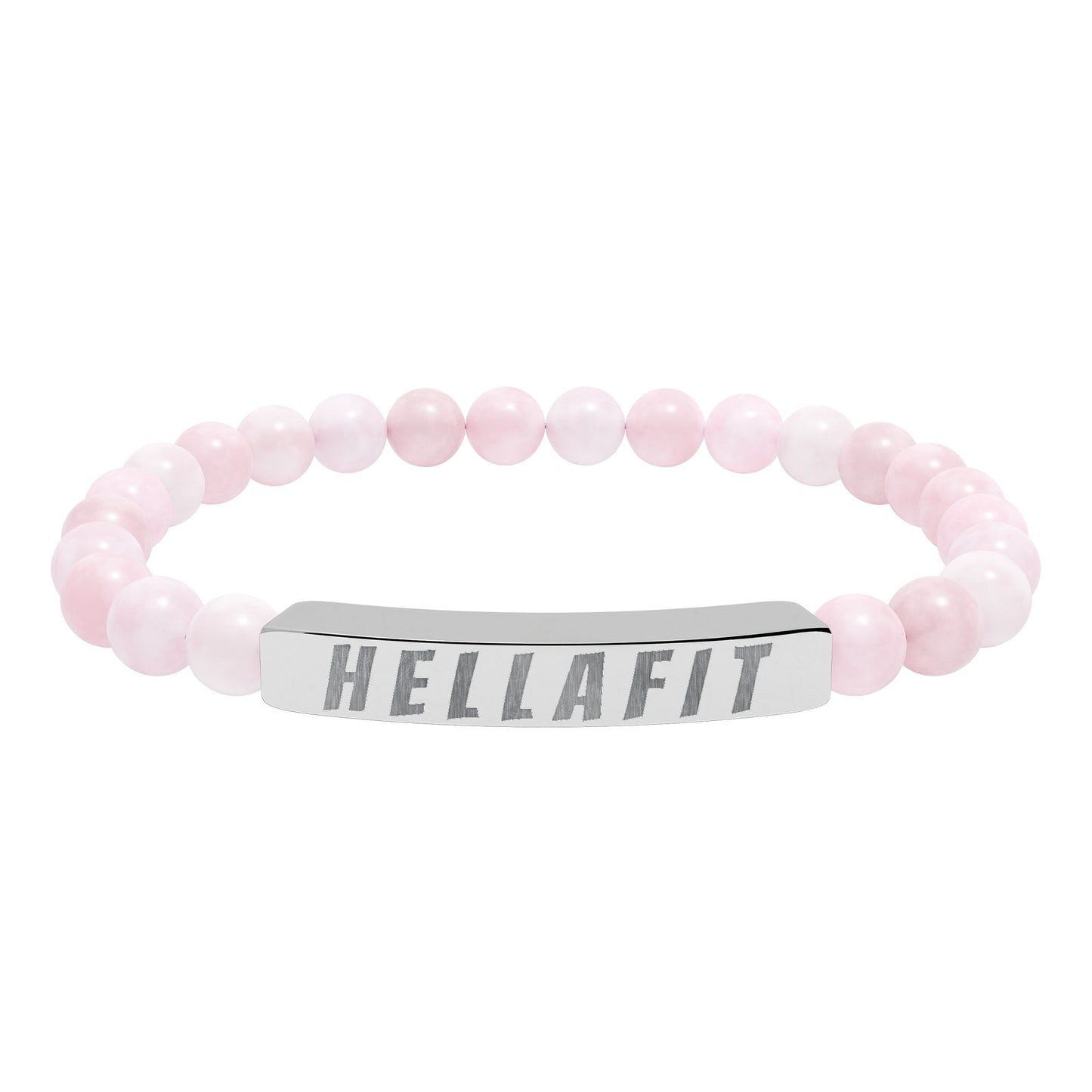 Natural Stone Stretch Bracelet - Engraved 'HELLAFIT'