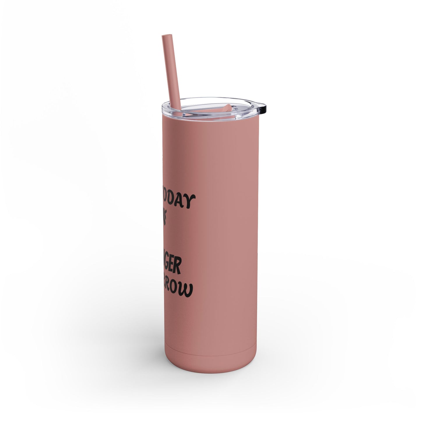 Skinny Matte Tumbler W/Straw