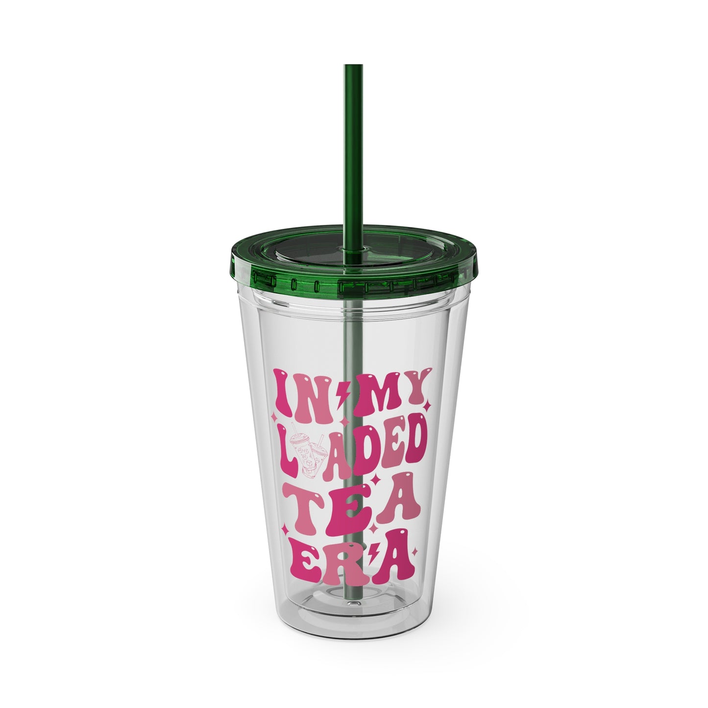 "In My Laded Tea Era" - 16 oz Tumbler with Straw