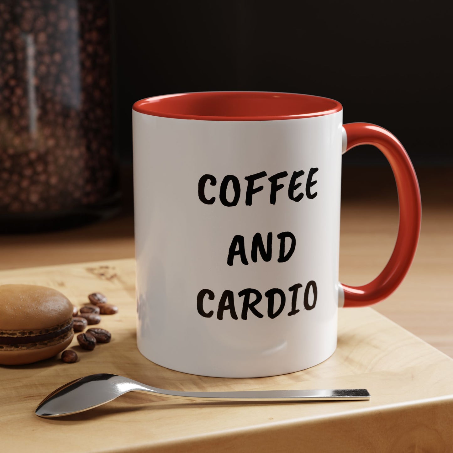 Coffee and Cardio Accent Mug