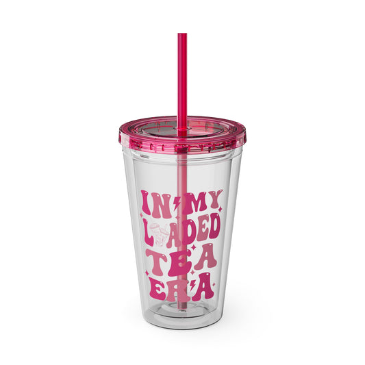 "In My Laded Tea Era" - 16 oz Tumbler with Straw