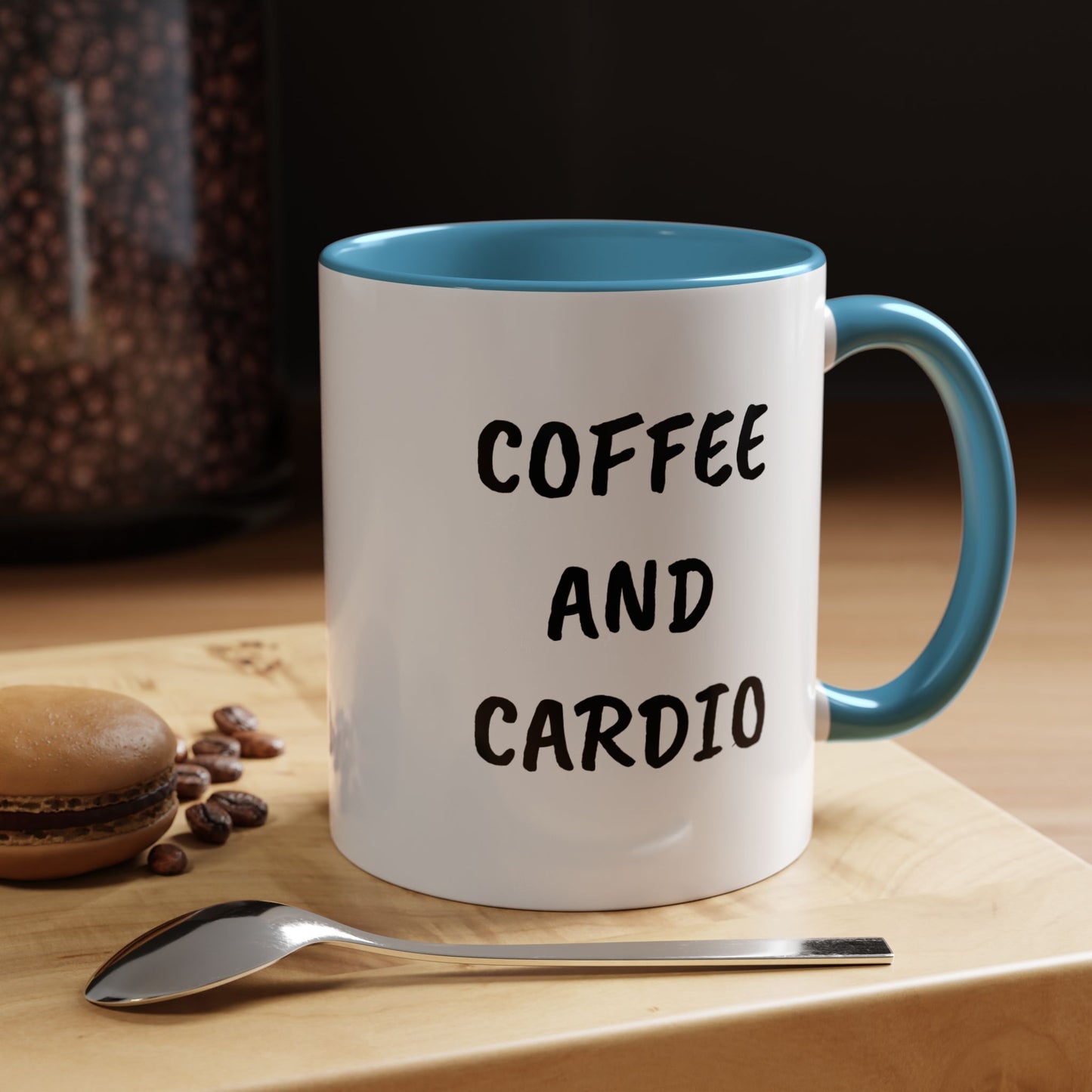 Coffee and Cardio Accent Mug
