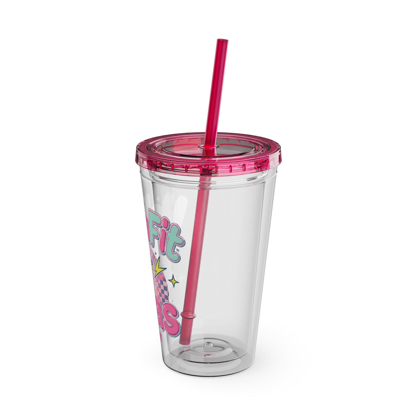 HellaFit Loaded Teas 16oz Tumbler with Straw