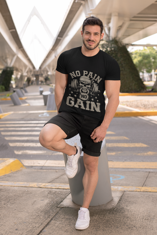 Men's Fitness T-Shirt "No Pain No Gain"