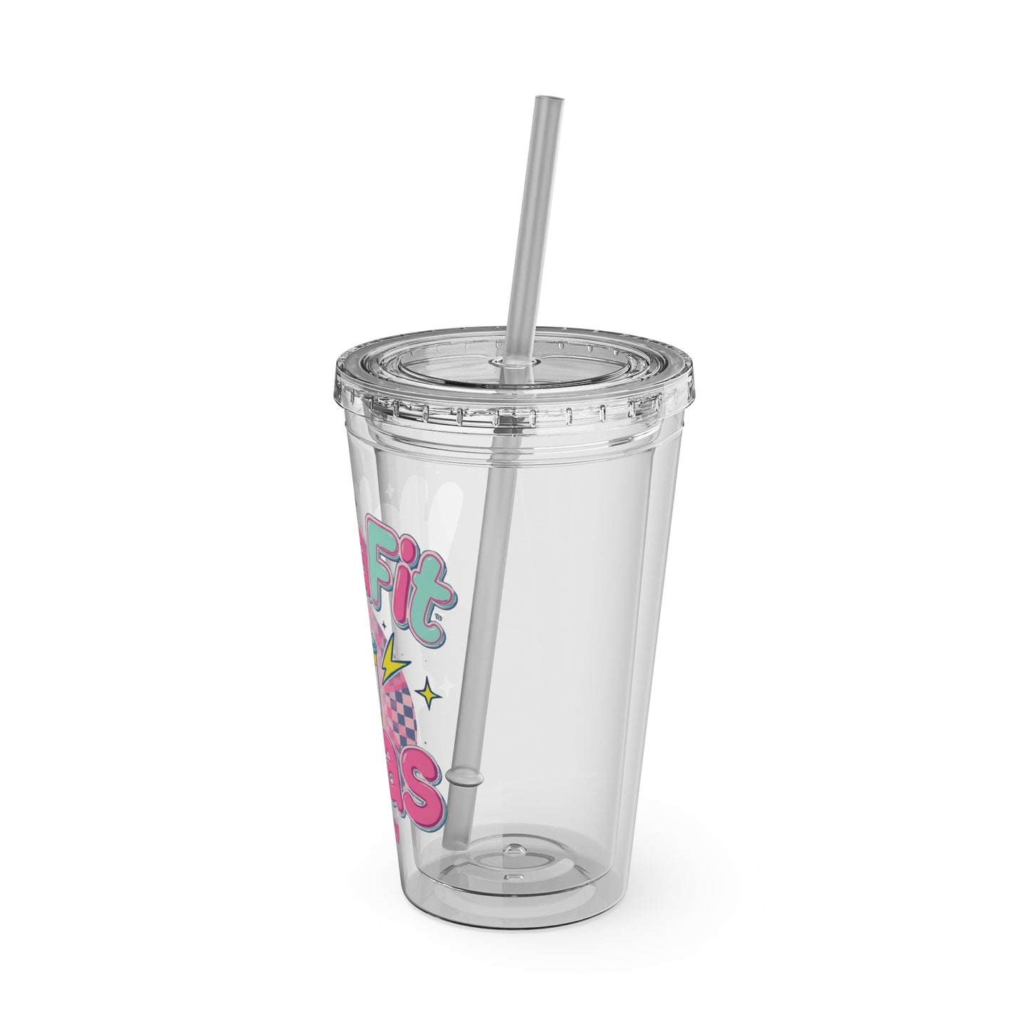 HellaFit Loaded Teas 16oz Tumbler with Straw
