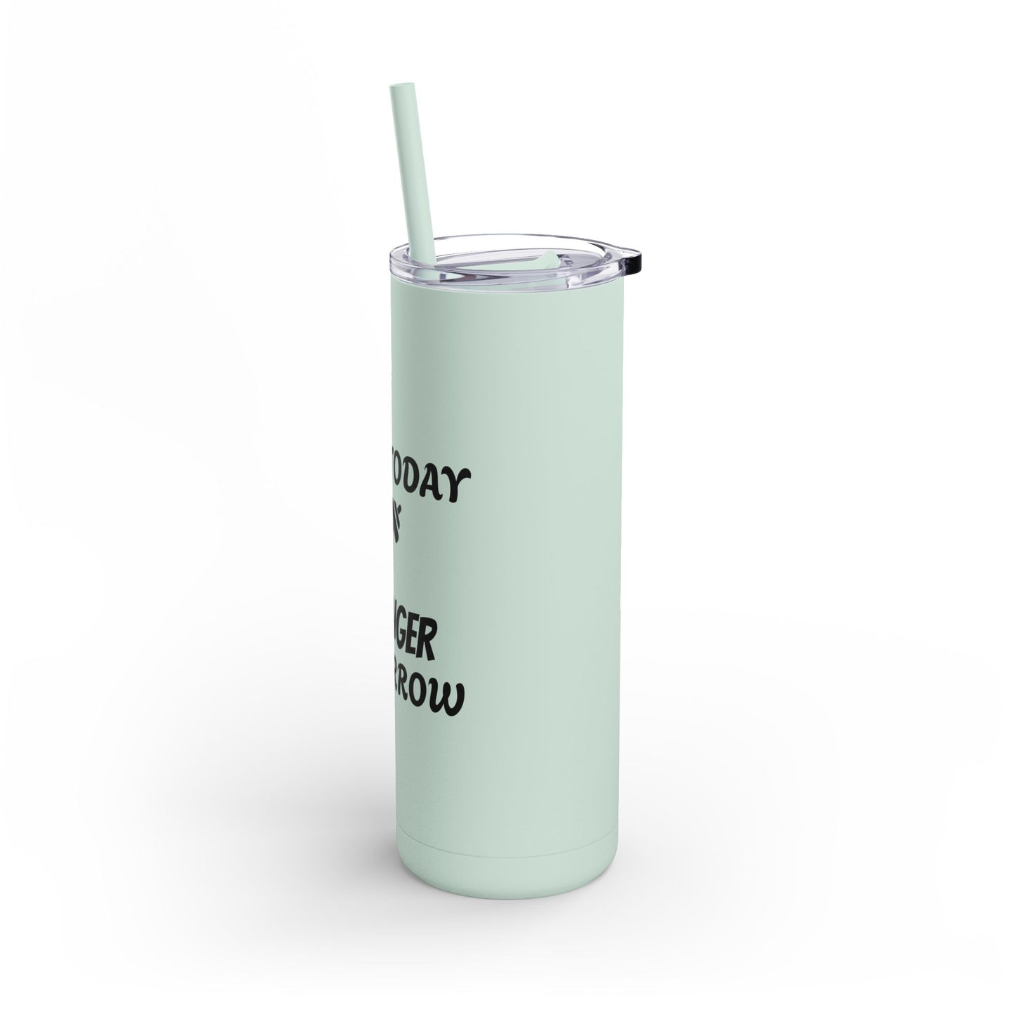 Skinny Matte Tumbler W/Straw