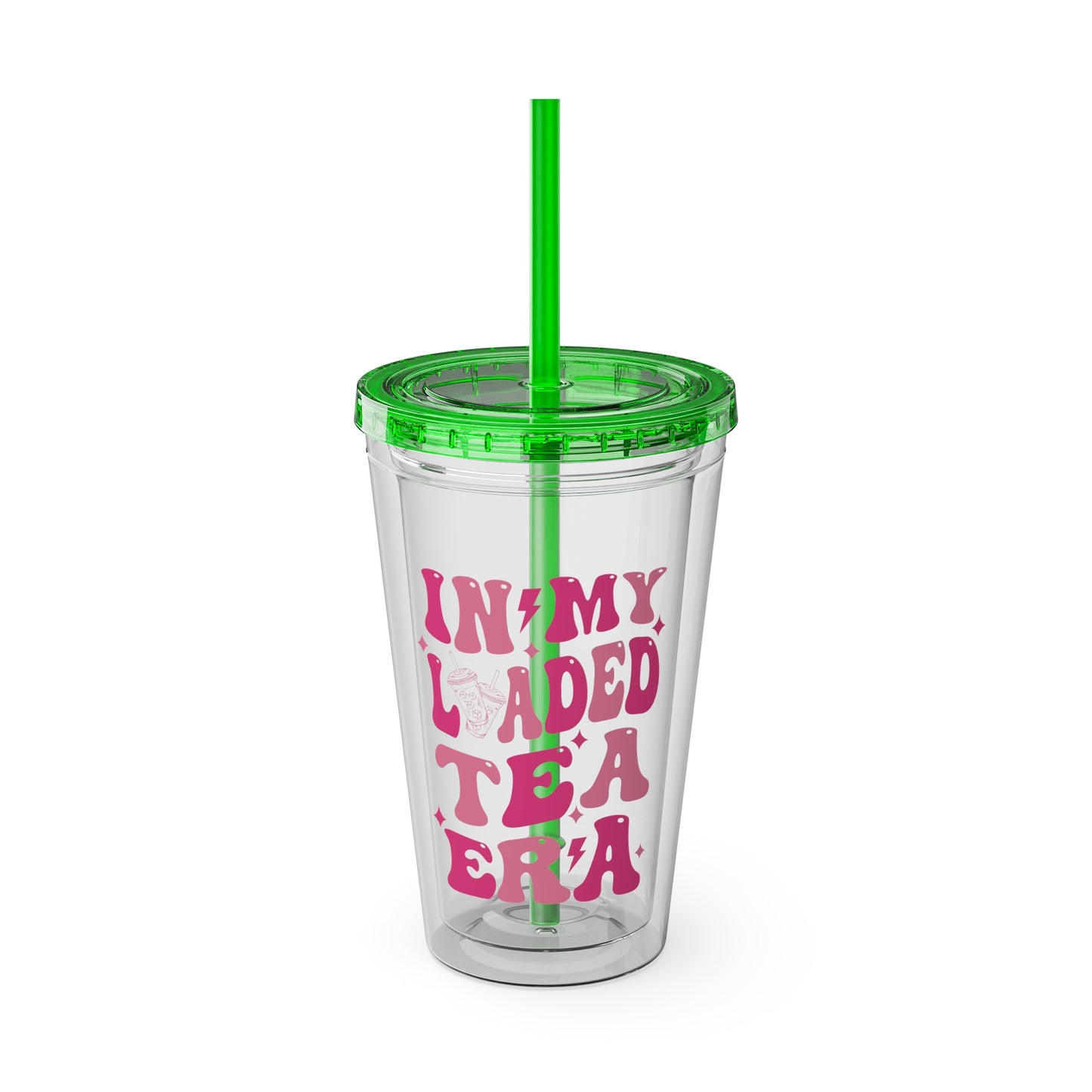 "In My Laded Tea Era" - 16 oz Tumbler with Straw