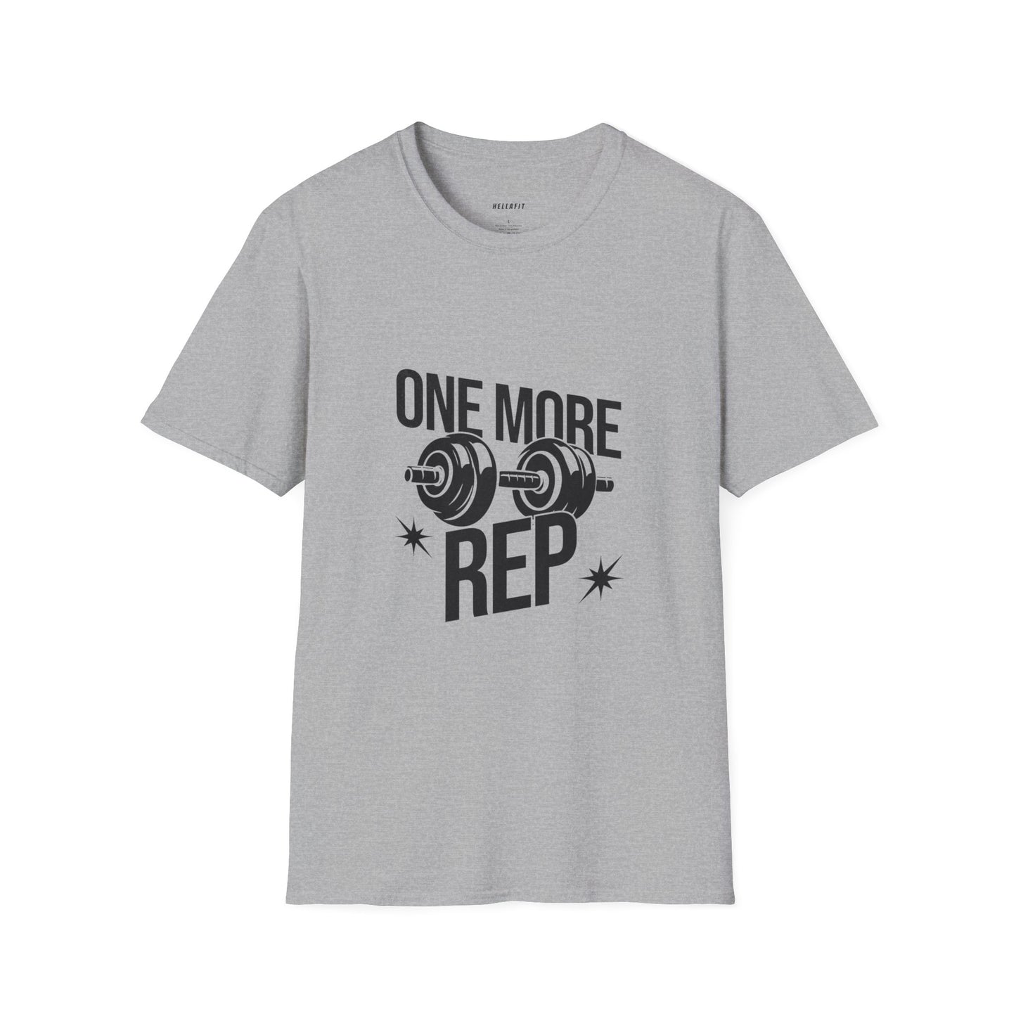 Motivational Gym T-Shirt - "One More Rep" Workout Tee