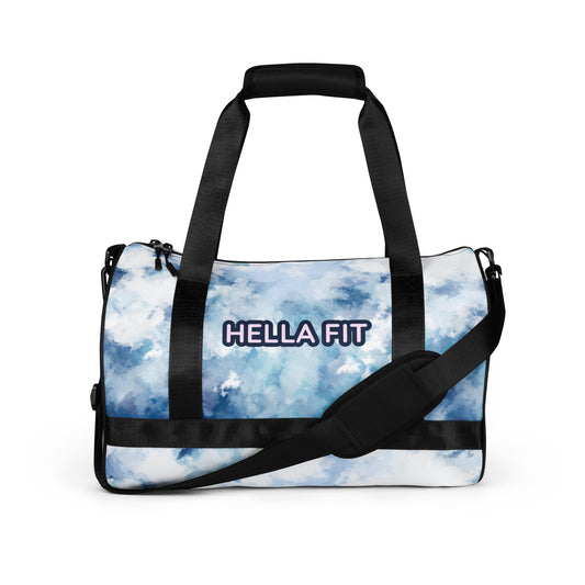 Blue Tie-Dye Gym Bag